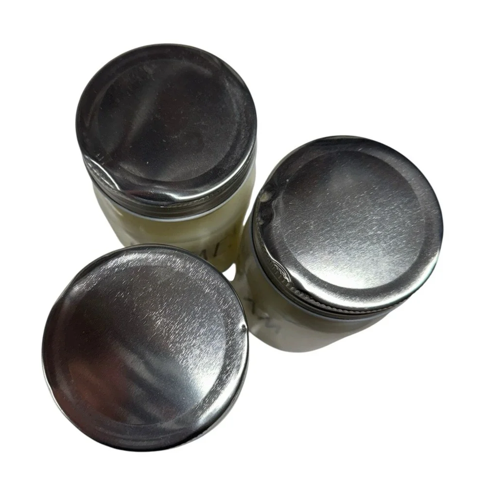 Rae Dunn 3 CALM HOME DREAM Rain‎ Gardenia10oz Scented Jar Candles WP72Q